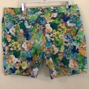 Land’s End floral shorts